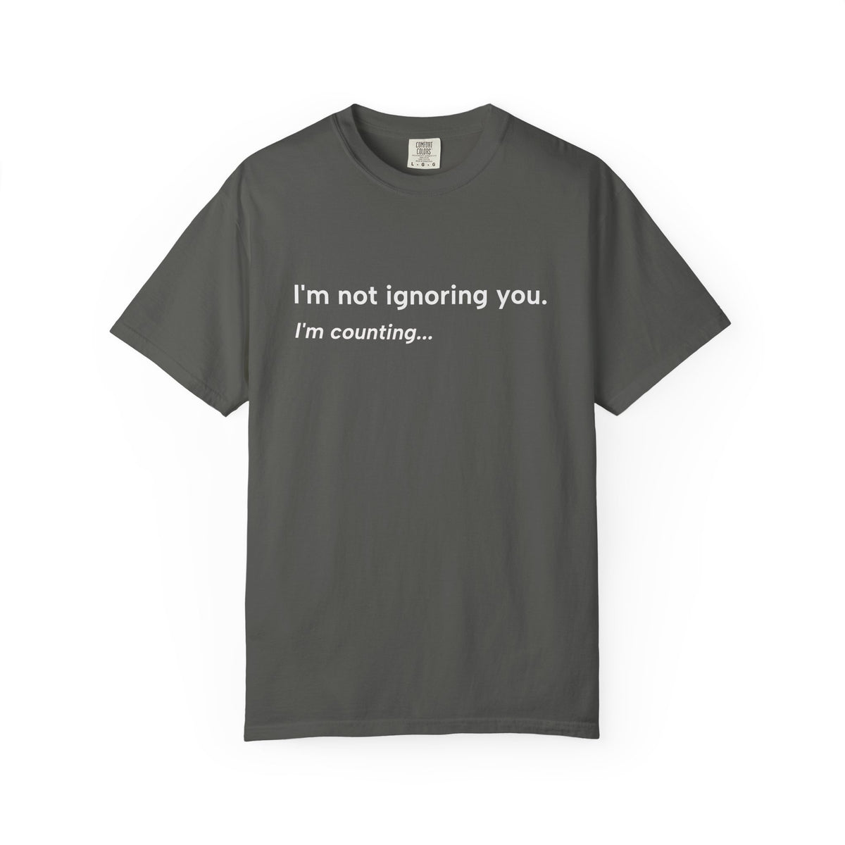 I'm Not Ignoring You, I'm Counting – Funny Musician T-Shirt