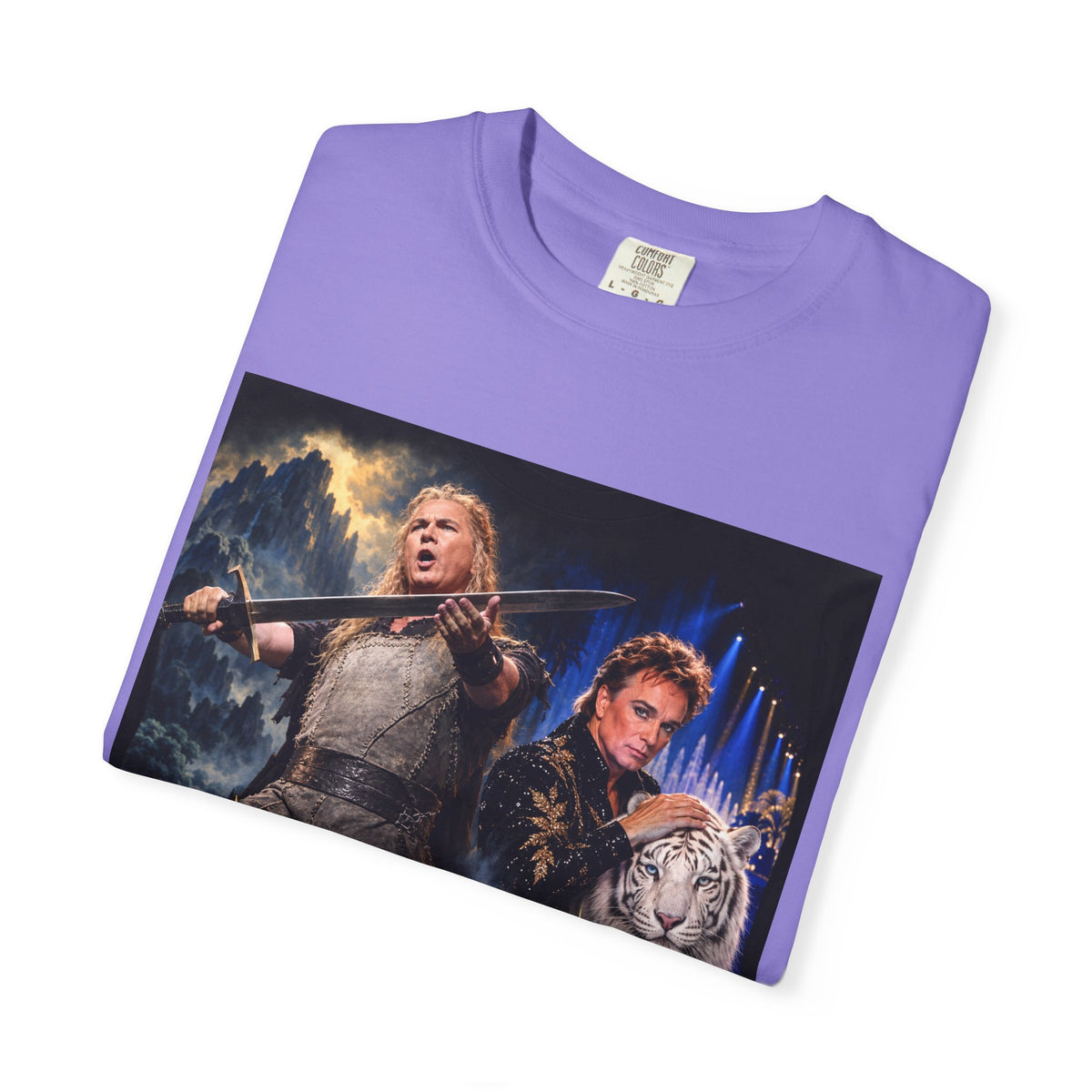 Siegfried & Roy – Funny Celebrity Mashup T-Shirt