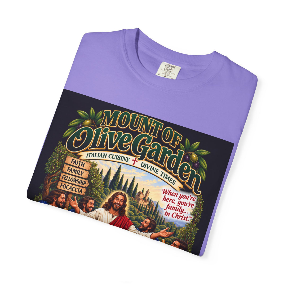Mount of Olive Garden – Funny Italian Restaurant Parody T-Shirt