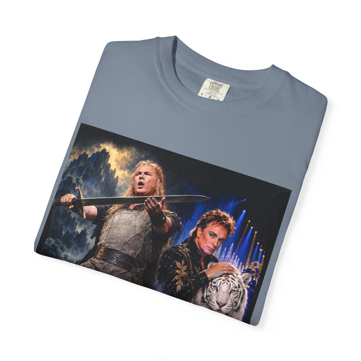 Siegfried & Roy – Funny Celebrity Mashup T-Shirt