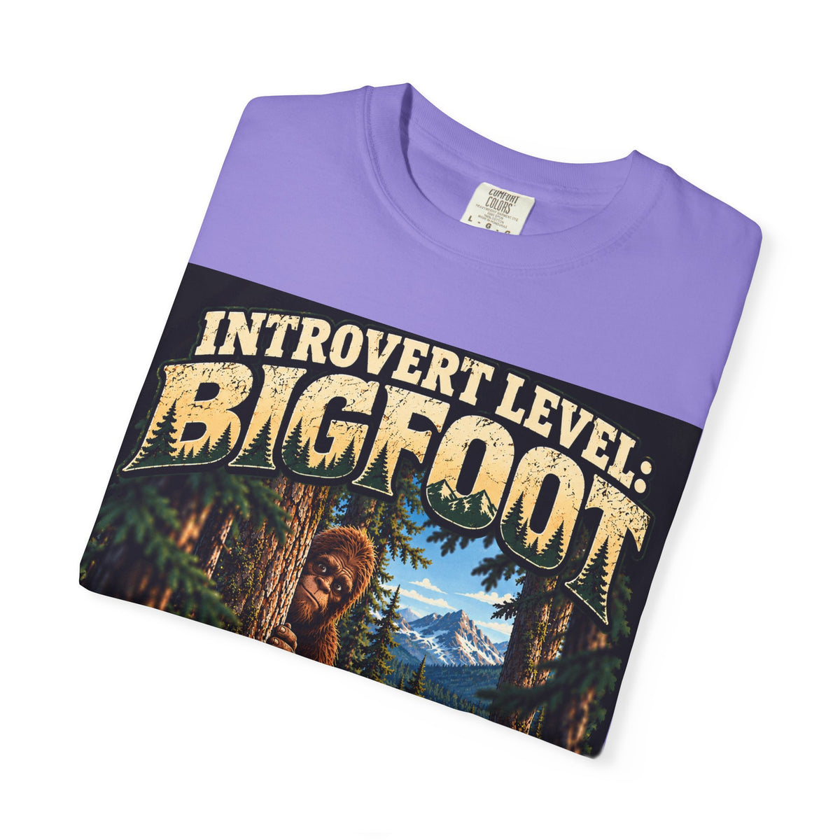 Introvert Level: Bigfoot – Funny Introvert Sasquatch T-Shirt