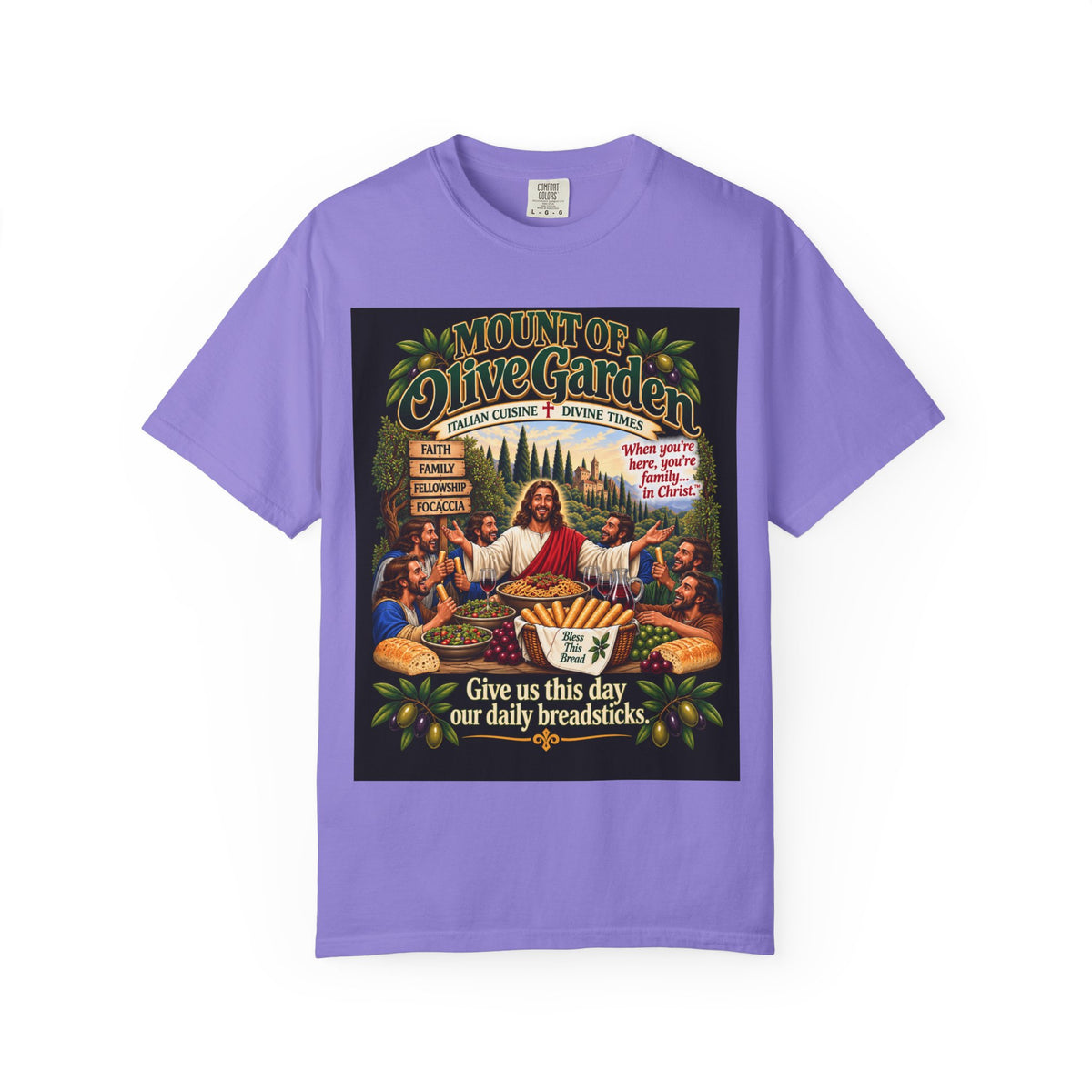Mount of Olive Garden – Funny Italian Restaurant Parody T-Shirt