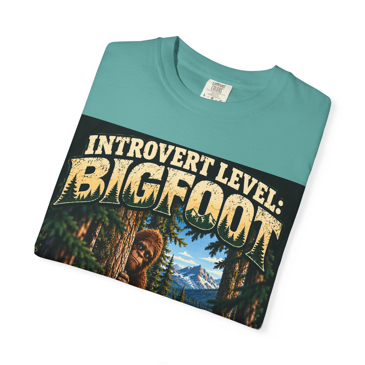 Introvert Level: Bigfoot – Funny Introvert Sasquatch T-Shirt